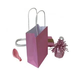 5pk Pastel Pink Paper Party Gift Bags
