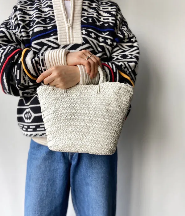 Aeta/OVAL BOTTOM BASKET S(WHITE)