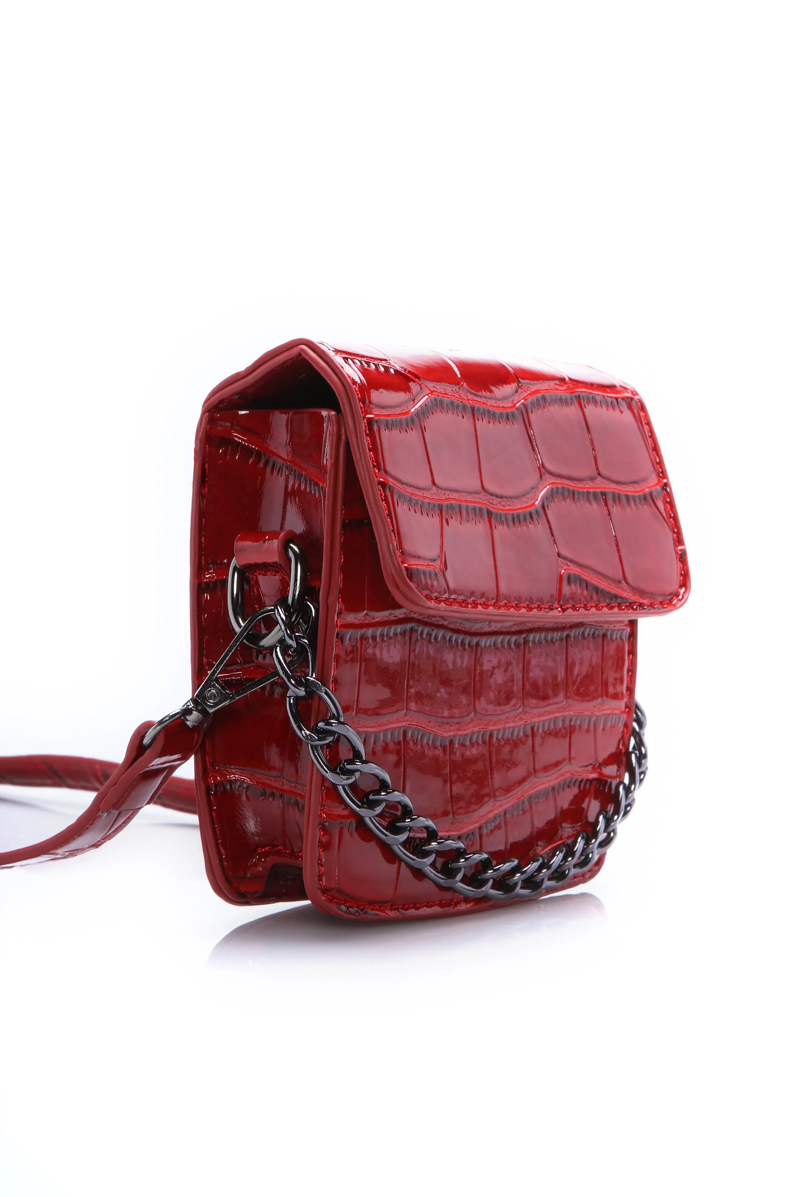 Animal Instincts Crossbody Bag - Red
