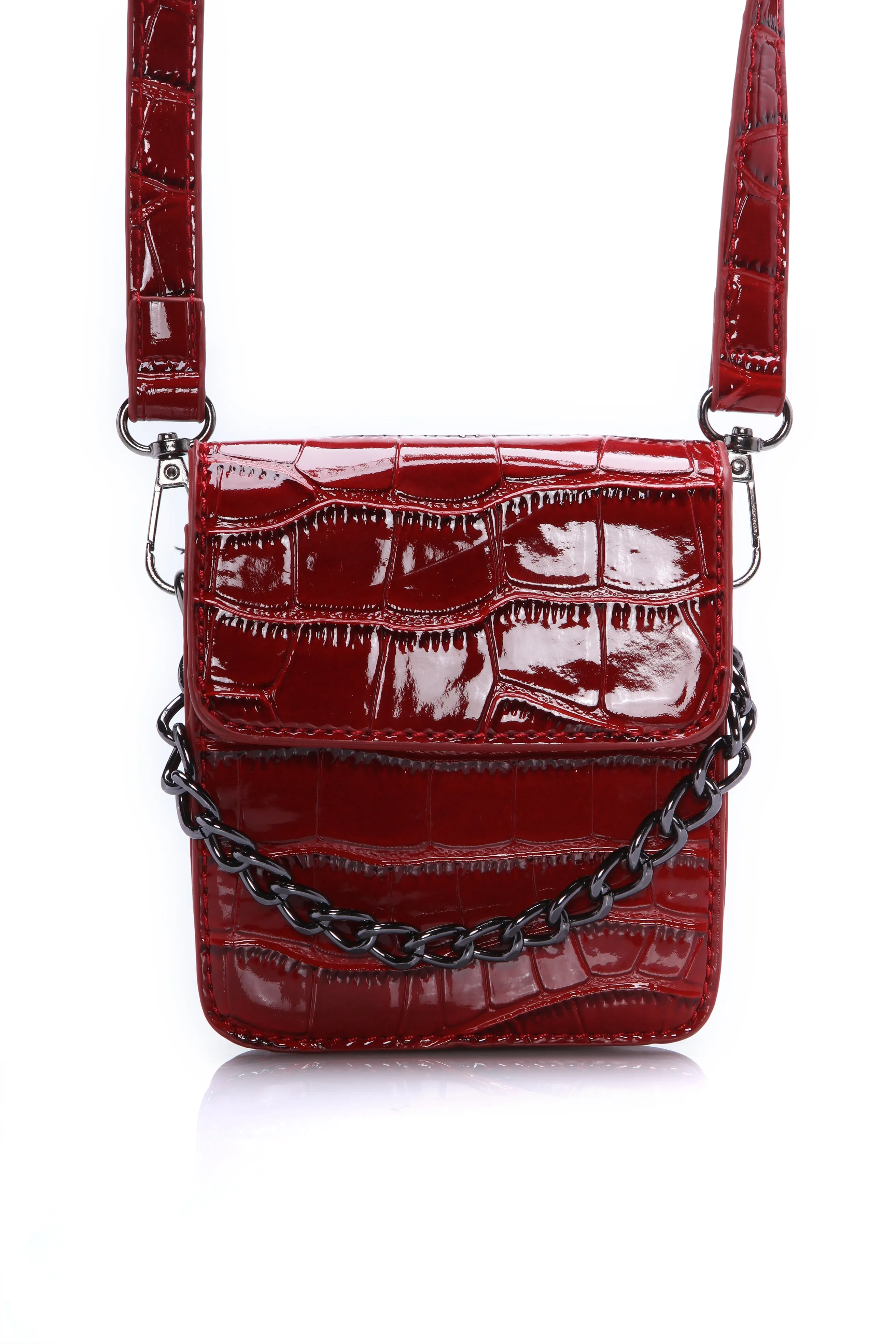 Animal Instincts Crossbody Bag - Red