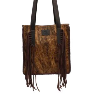 Ariat Ladies Cowhide Fringed Brown Scarlett Tote Bag A770006602