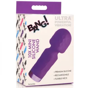 Bang 10X Mini Silicone Wand (Purple)