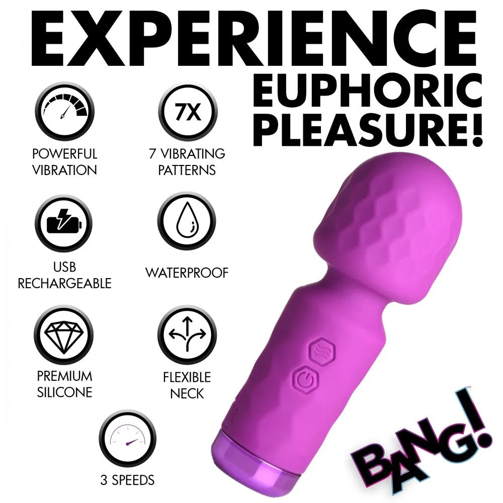 Bang 10X Mini Silicone Wand (Purple)