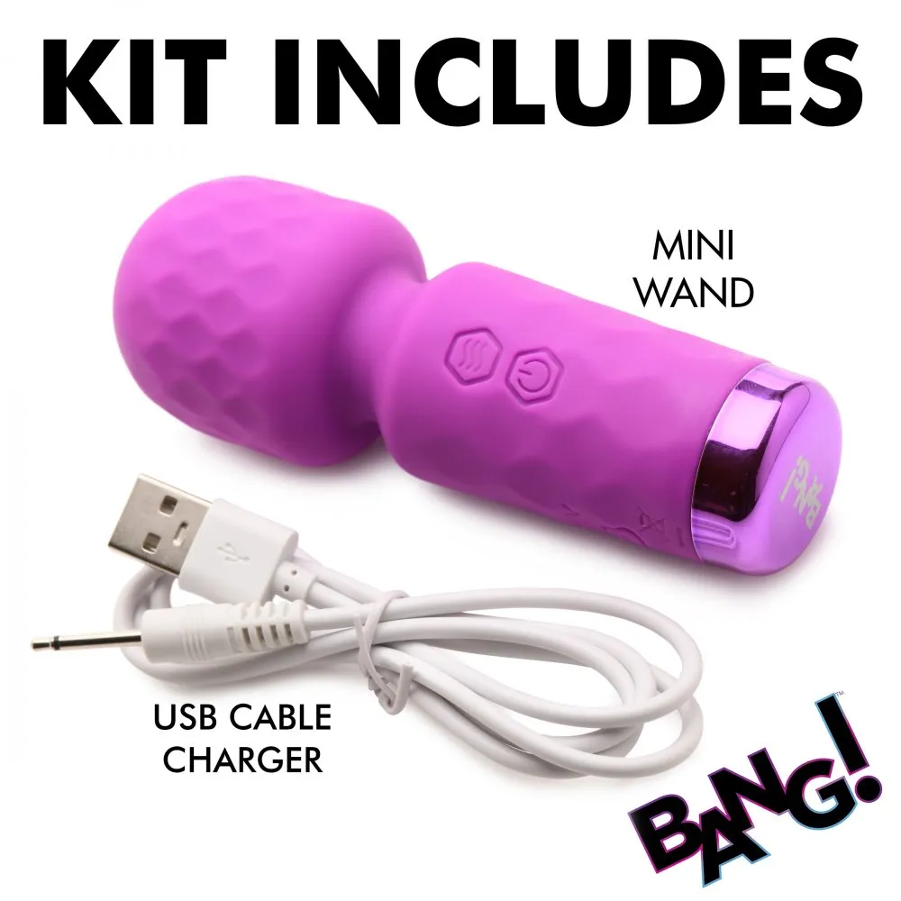 Bang 10X Mini Silicone Wand (Purple)