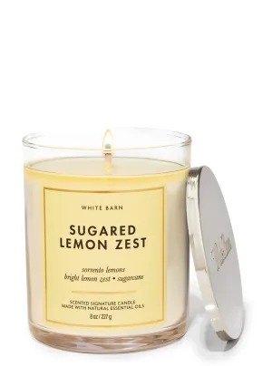 Bath & Body Works Sugared Lemon Zest Signature Single Wick Candle 227g