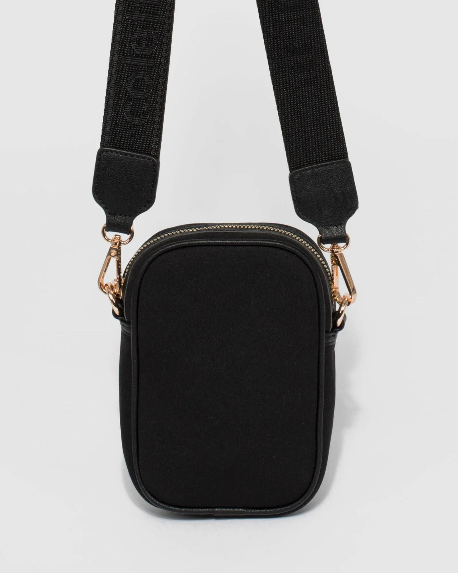 Black Minjee Phone Crossbody Bag