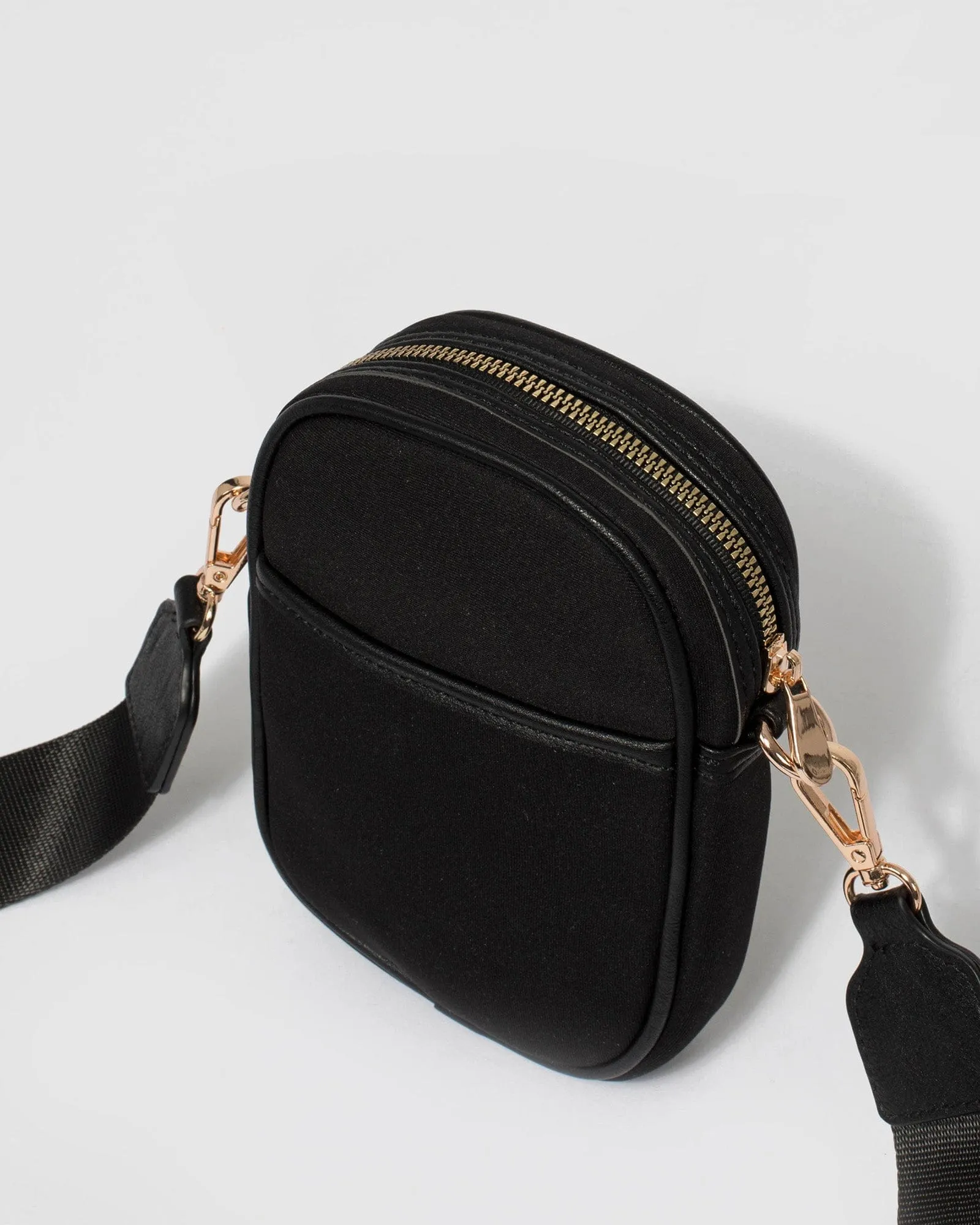 Black Minjee Phone Crossbody Bag