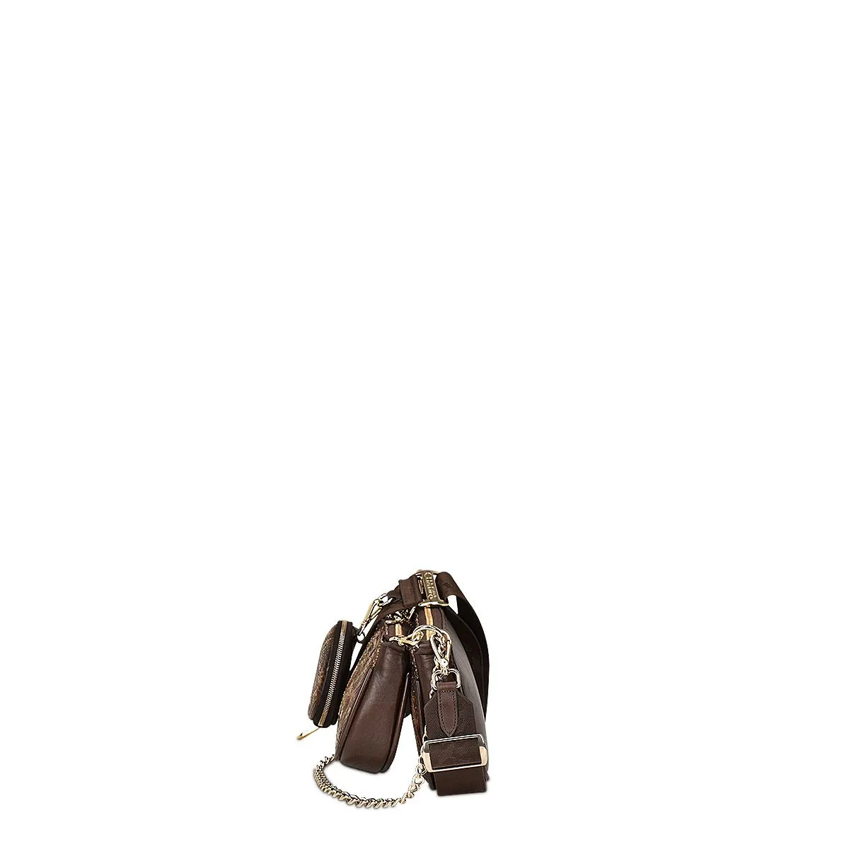 BOD51PI - Cuadra brown western fashion python tote bag for women