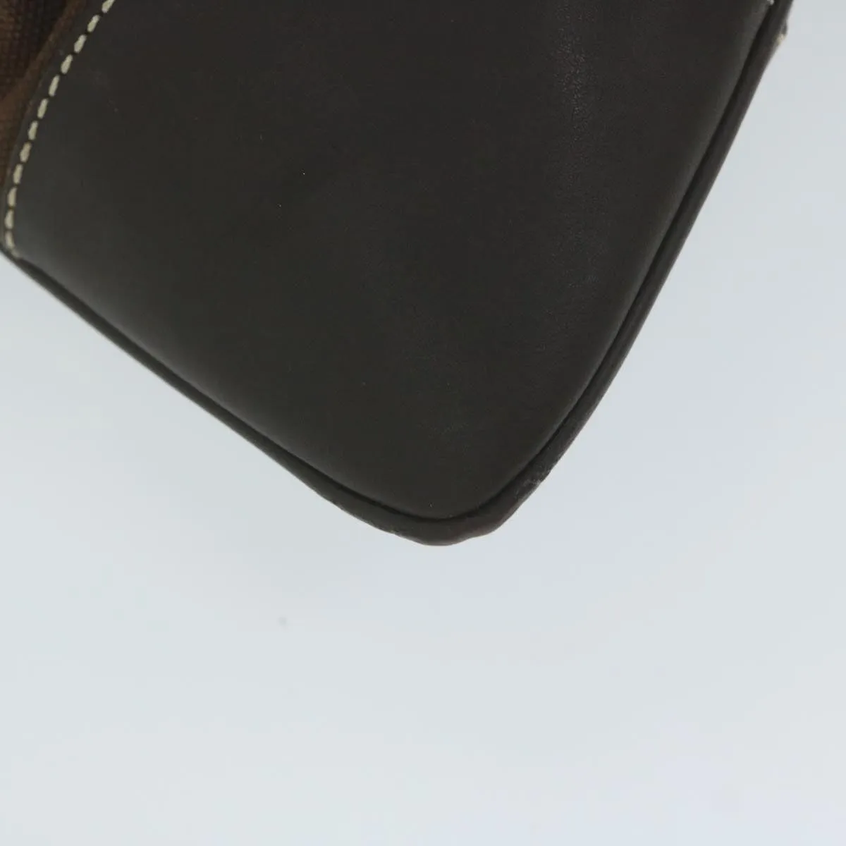 BURBERRY Blue Label Shoulder Bag Canvas Brown Auth ti1380
