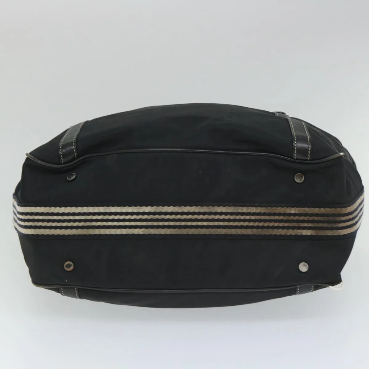 BURBERRY Blue Label Tote Bag Nylon Black Auth 56630
