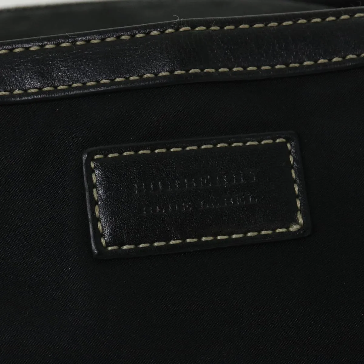 BURBERRY Blue Label Tote Bag Nylon Black Auth 56630