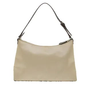 BURBERRY Nova Check Blue Label Shoulder Bag Nylon Beige Brown Auth yb292