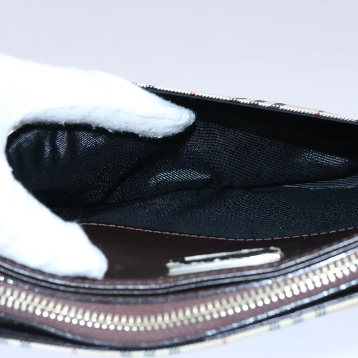 BURBERRY Nova Check Shoulder Bag Nylon Beige  ep2705