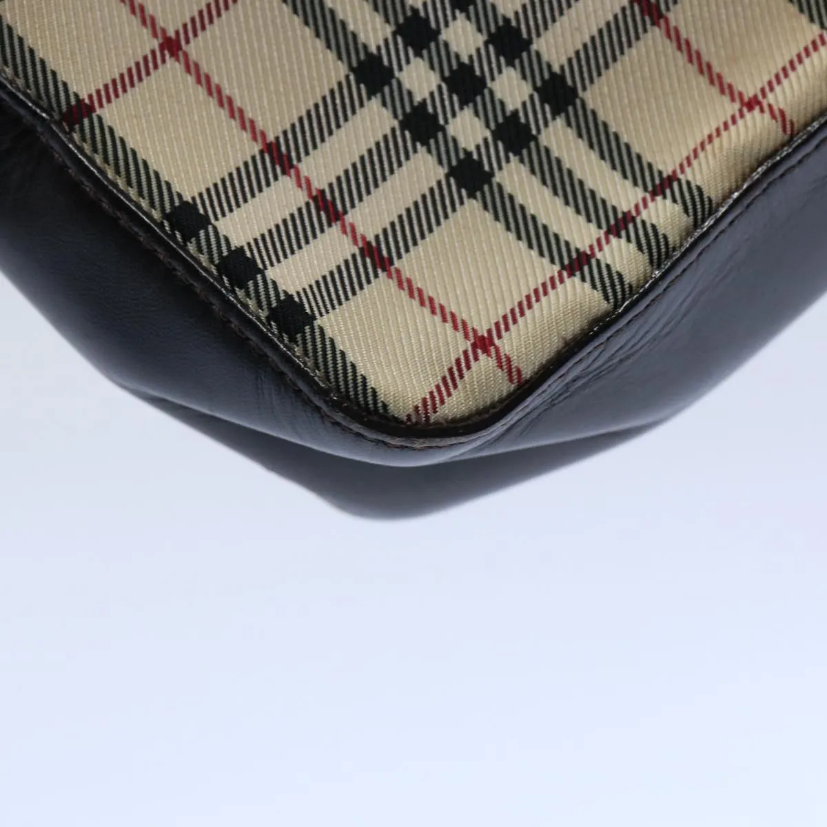BURBERRY Nova Check Shoulder Bag Nylon Beige  ep2705