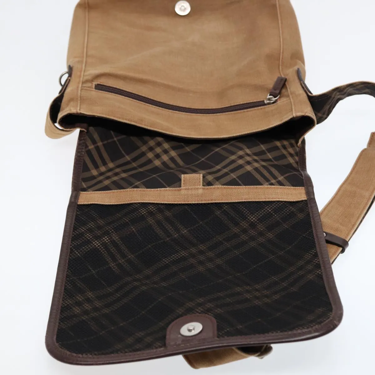 BURBERRY Shoulder Bag Canvas Beige  bs16675