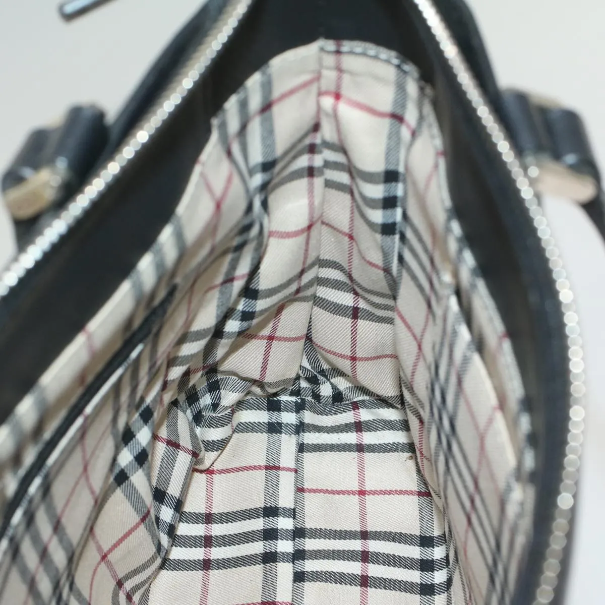 BURBERRY Tote Bag Leather Black  bs8728