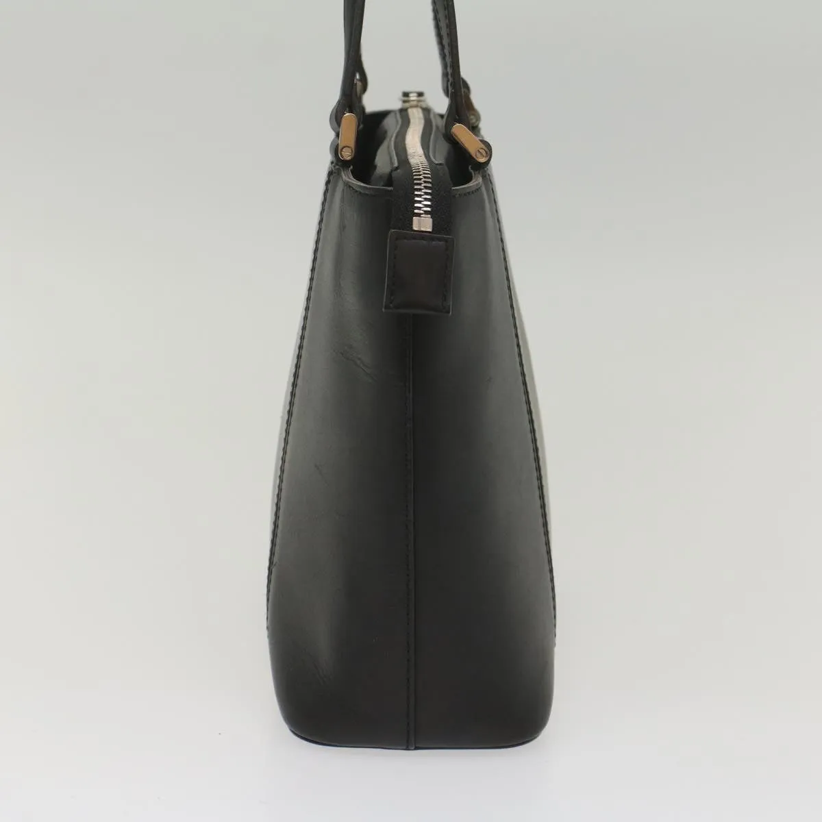 BURBERRY Tote Bag Leather Black  bs8728