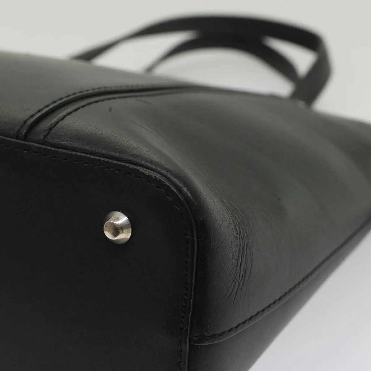 BURBERRY Tote Bag Leather Black  bs8728