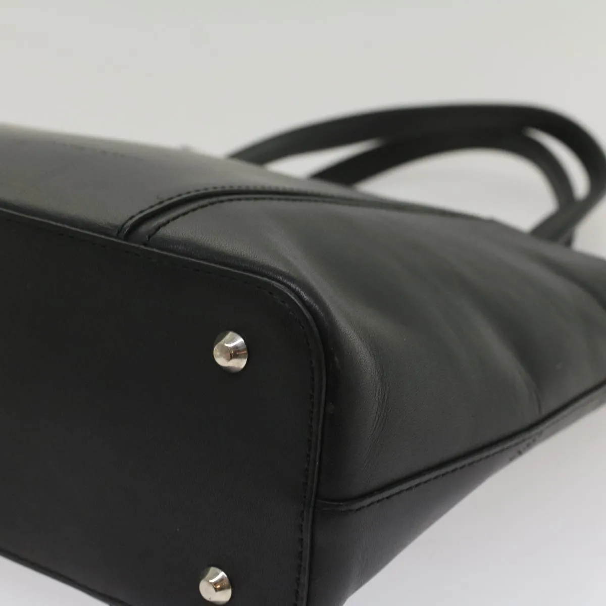 BURBERRY Tote Bag Leather Black  bs8728
