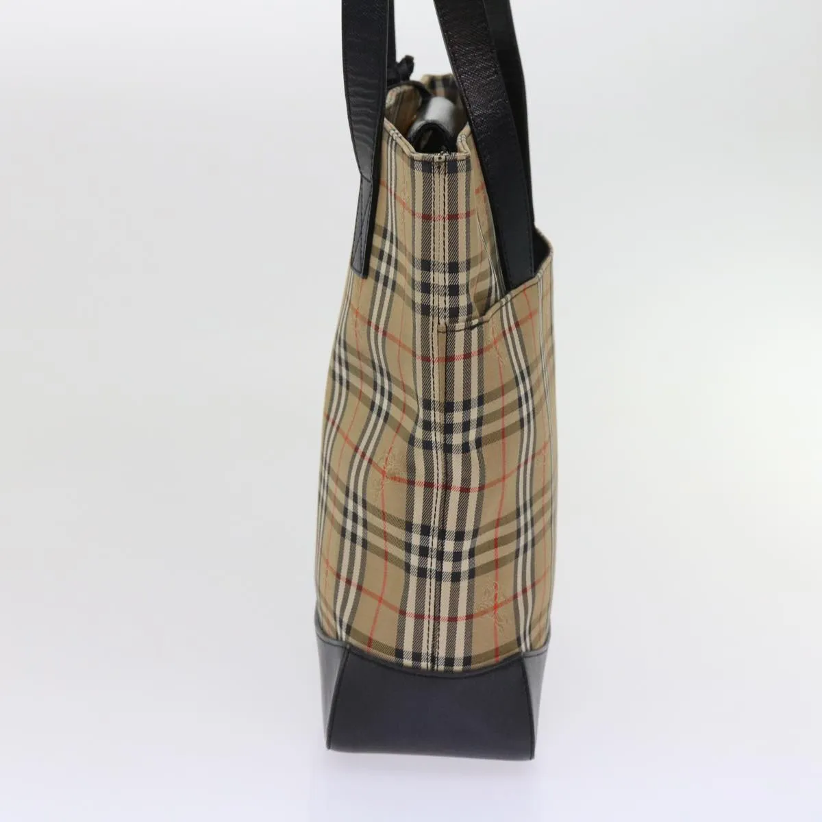 BURBERRYSs Nova Check Tote Bag Nylon Canvas Beige  63114