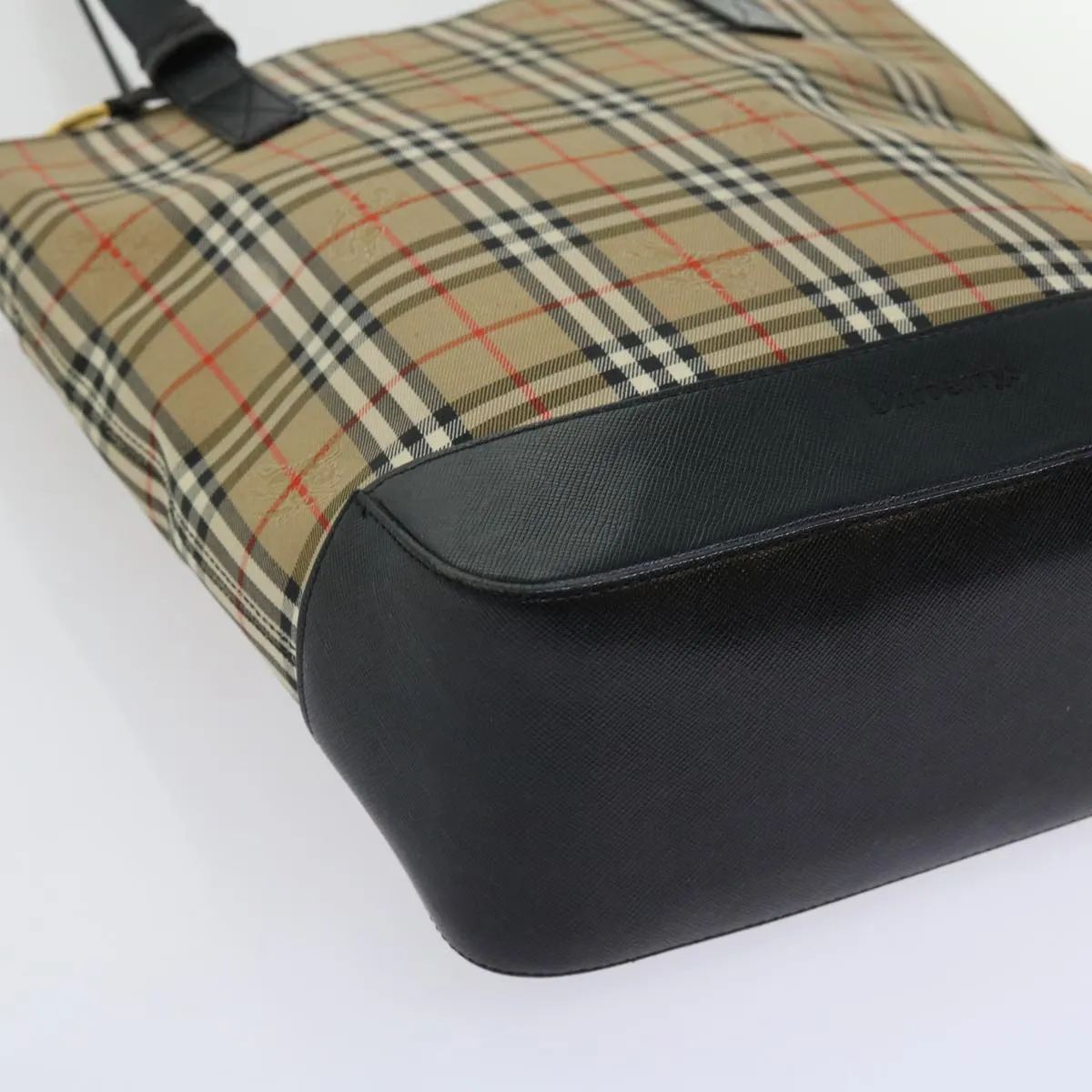 BURBERRYSs Nova Check Tote Bag Nylon Canvas Beige  63114