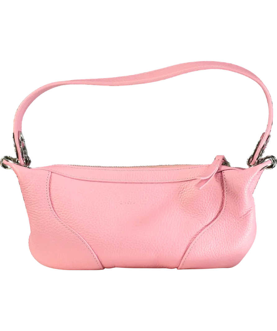 BY FAR Pink Mini Amira Lam Leather Bag One Size