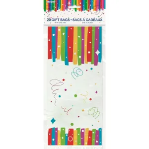 Cellophane Bags - Rainbow Ribbons