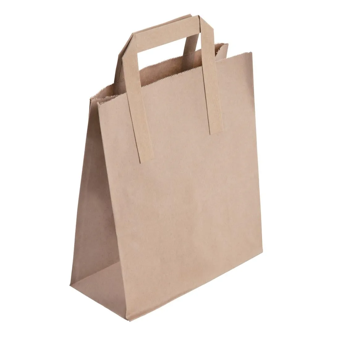 CF591 Fiesta Recyclable Brown Paper Carrier Bags Medium (Pack of 250)
