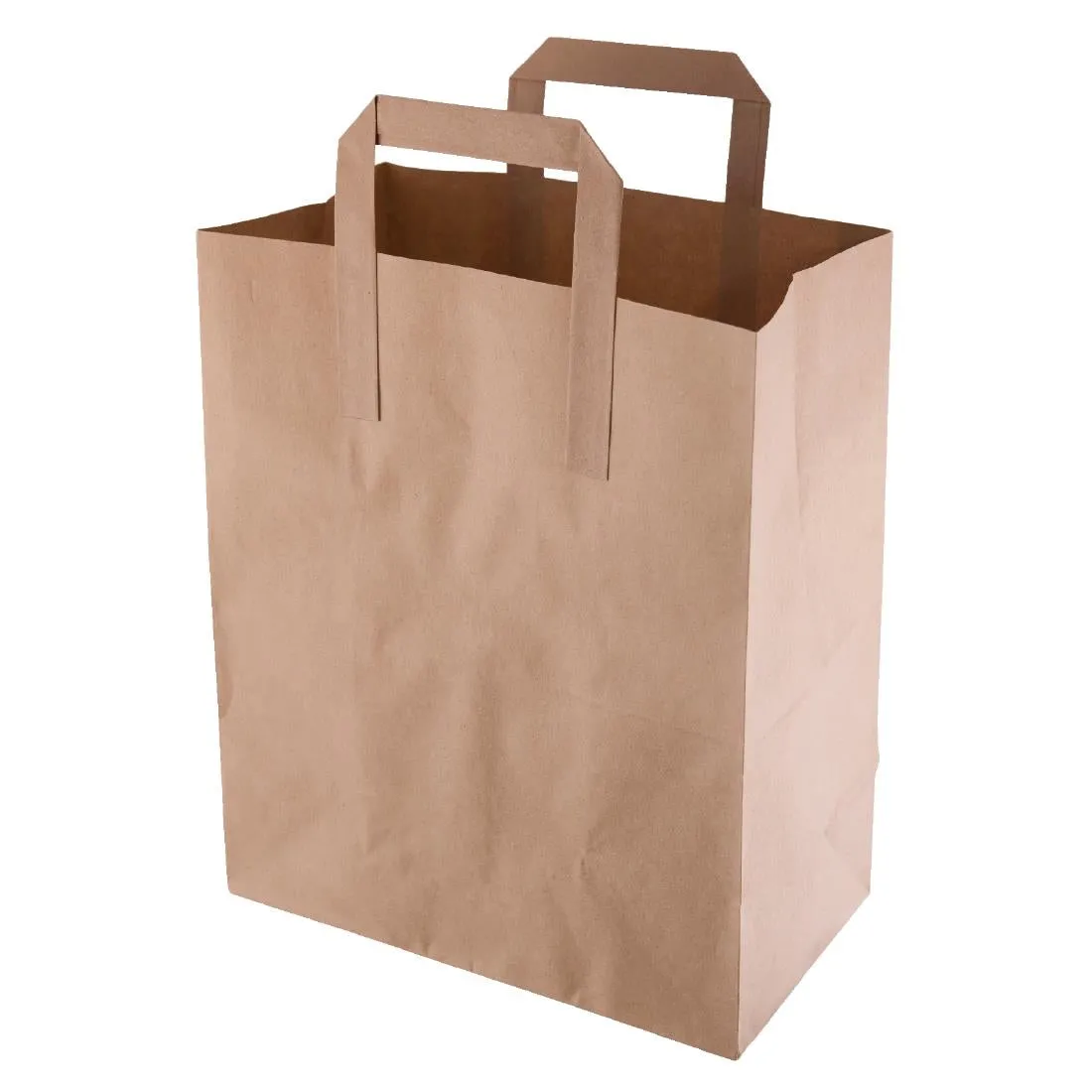 CF591 Fiesta Recyclable Brown Paper Carrier Bags Medium (Pack of 250)