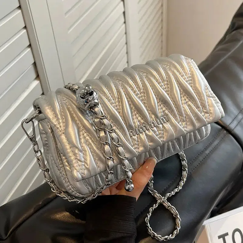 Chain Strap Quilted Square Bag