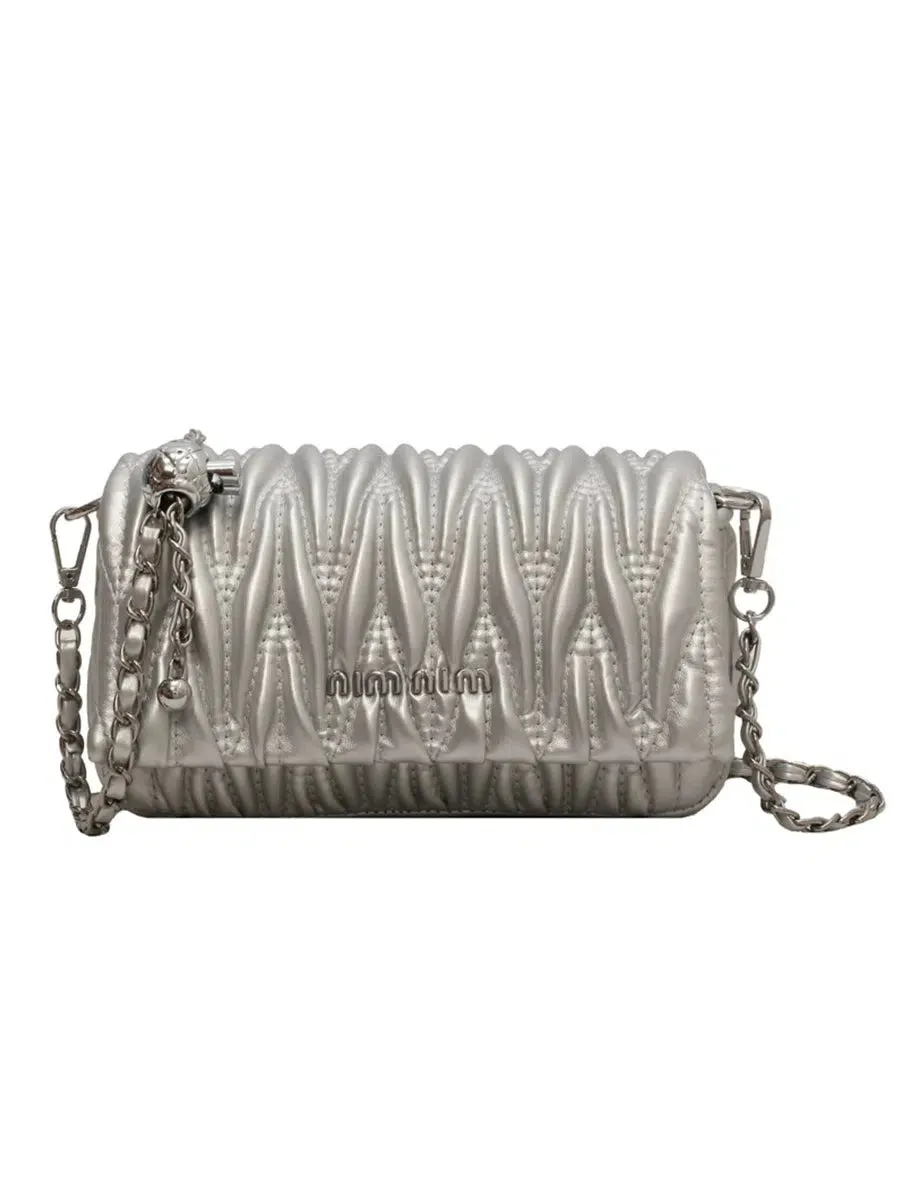 Chain Strap Quilted Square Bag