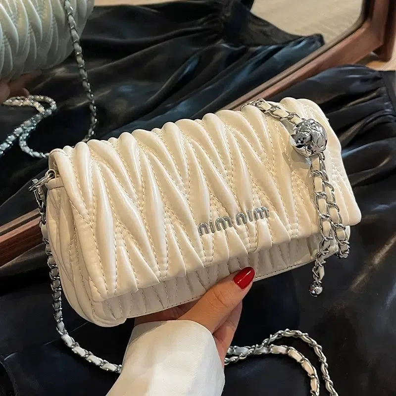 Chain Strap Quilted Square Bag