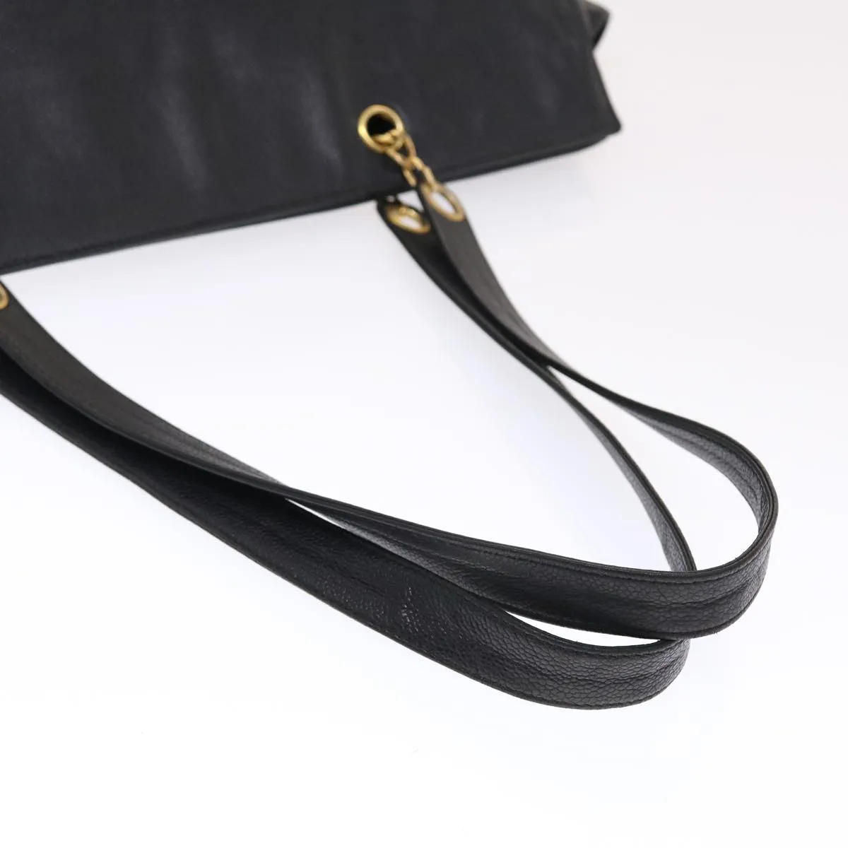 Chanel COCO Mark Shoulder Bag Caviar Skin Black CC  bs6929