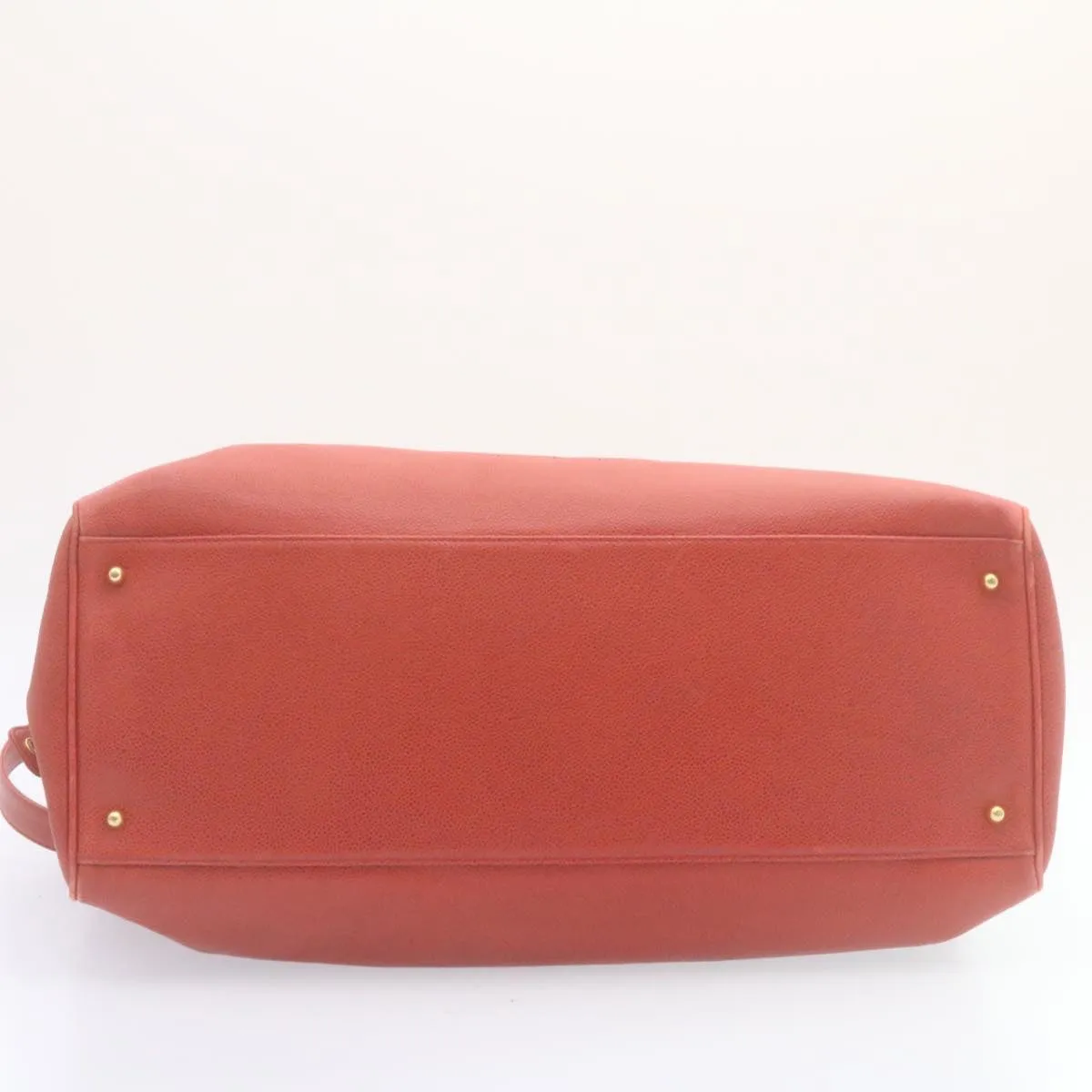 CHANEL COCO Mark Super model Chain Shoulder Bag Caviar Skin Red  am2162gA