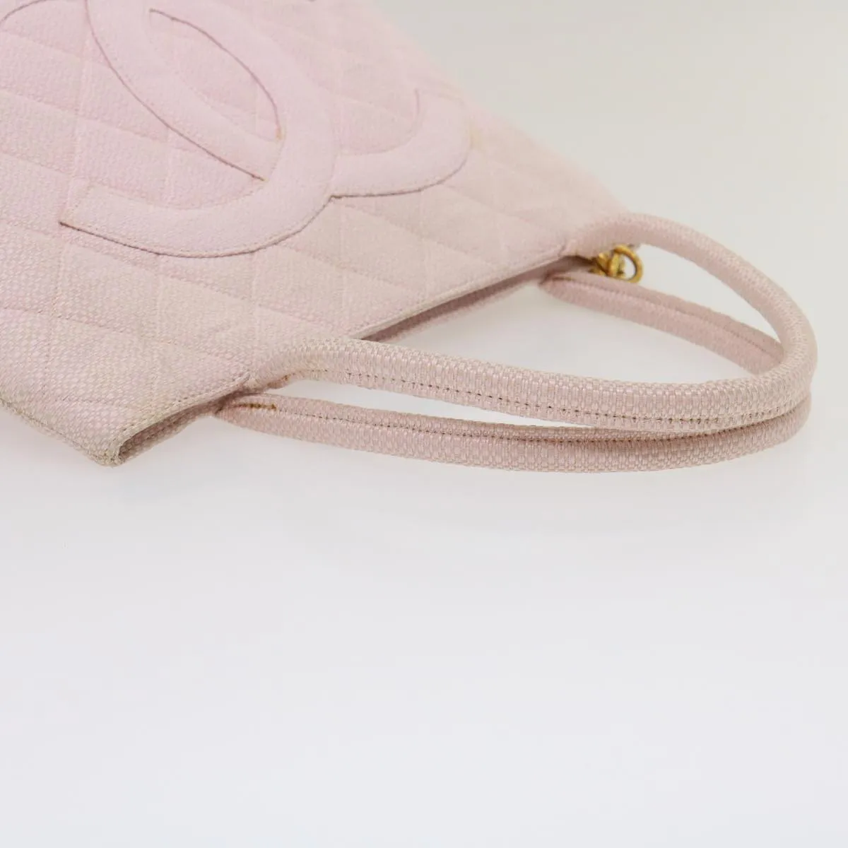 Chanel COCO Mark Tote Bag cotton Pink CC  29713A