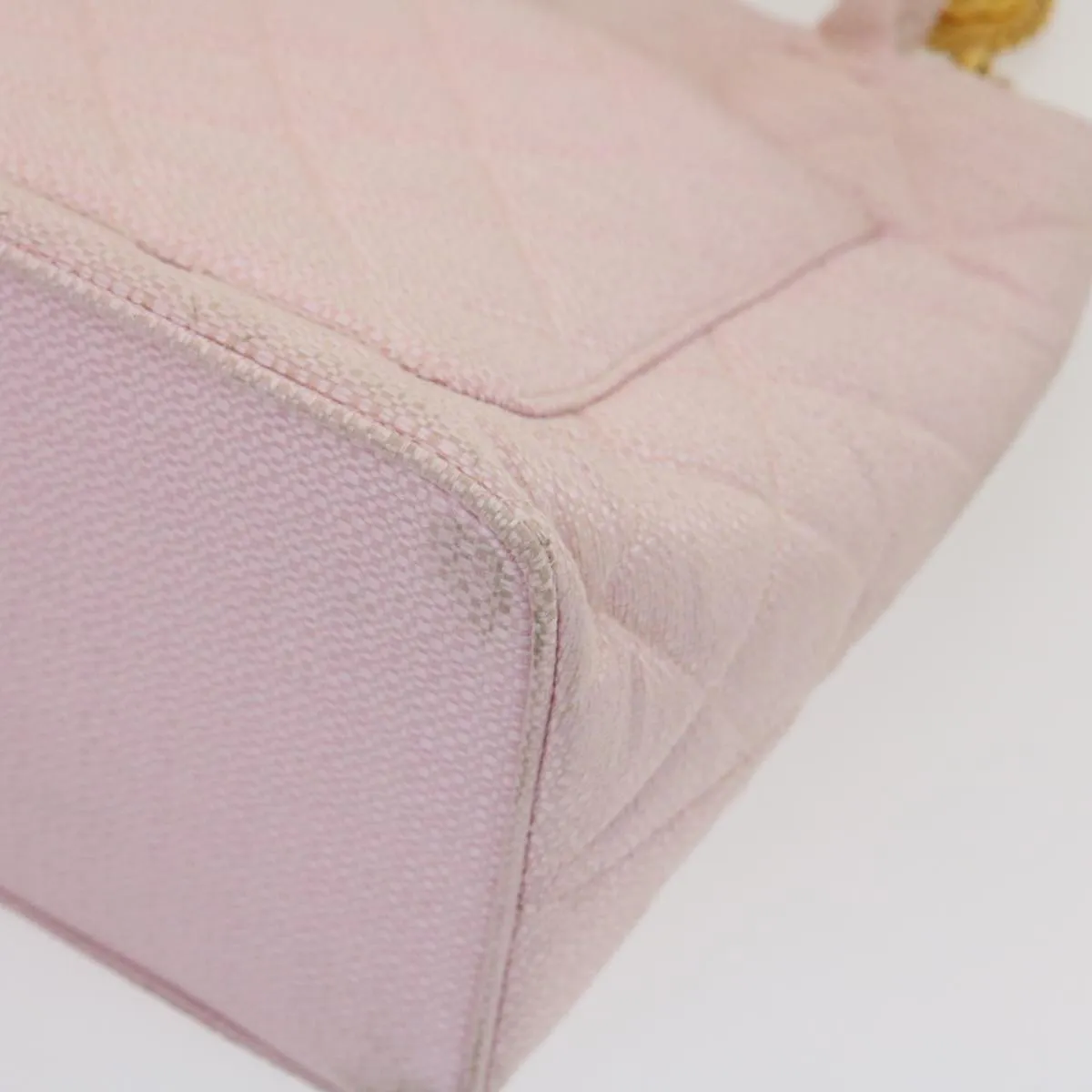 Chanel COCO Mark Tote Bag cotton Pink CC  29713A