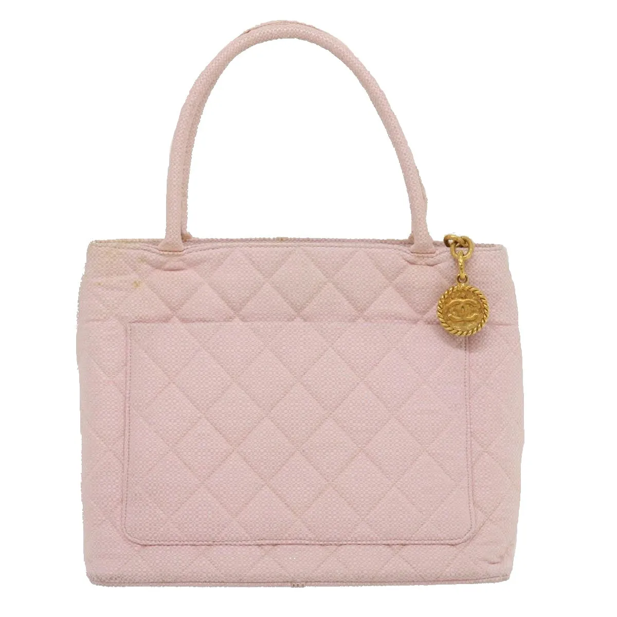Chanel COCO Mark Tote Bag cotton Pink CC  29713A