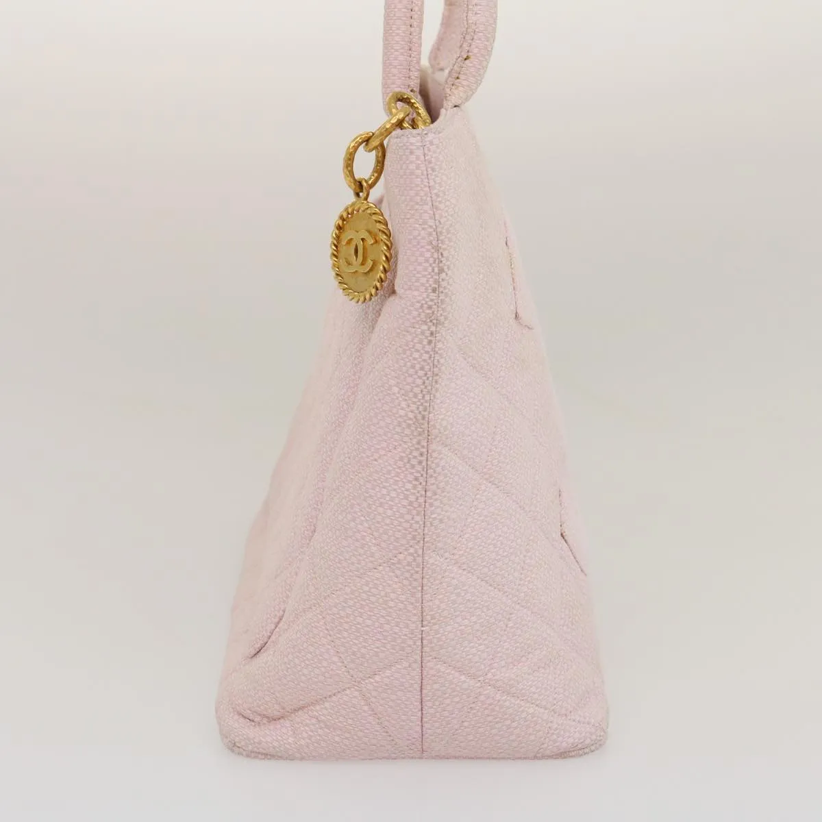 Chanel COCO Mark Tote Bag cotton Pink CC  29713A