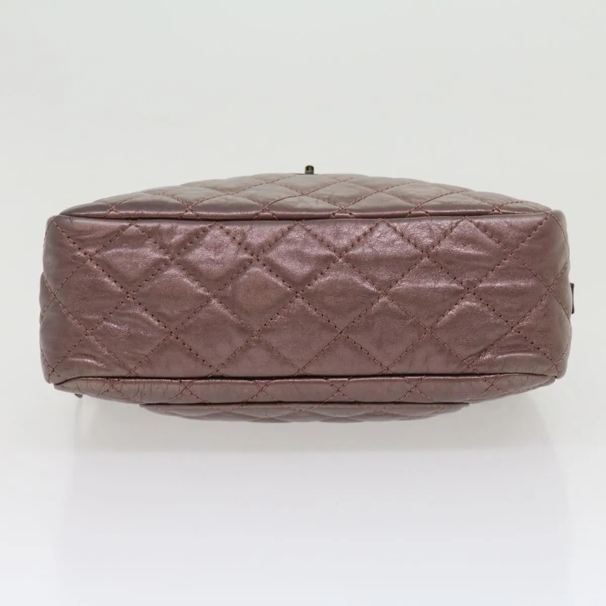 Chanel Matelasse Chain Shoulder Bag Lamb Skin Purple CC  30949A