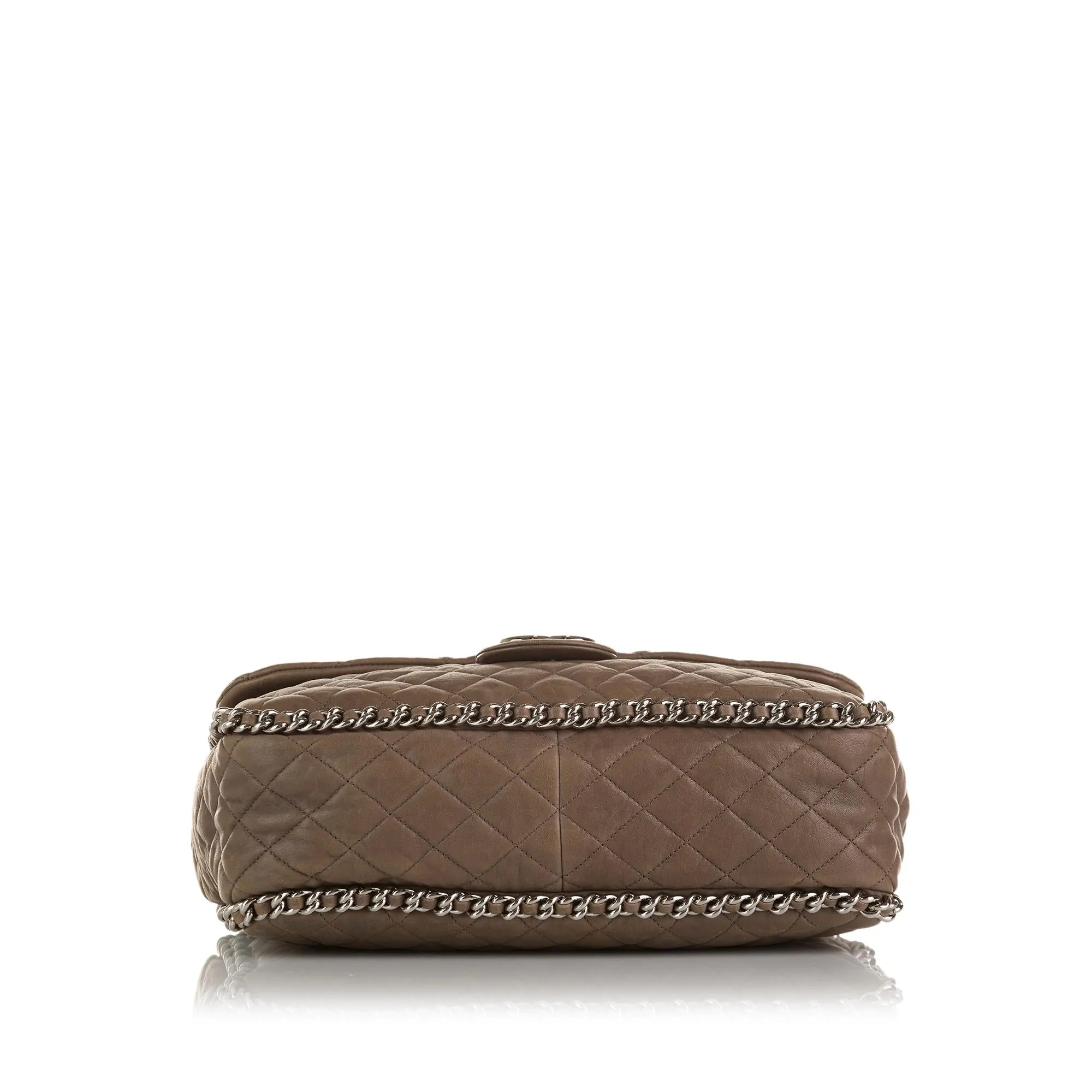 Chanel Maxi Chain Around Lambskin Single Flap Bag (SHG-D4hksv)