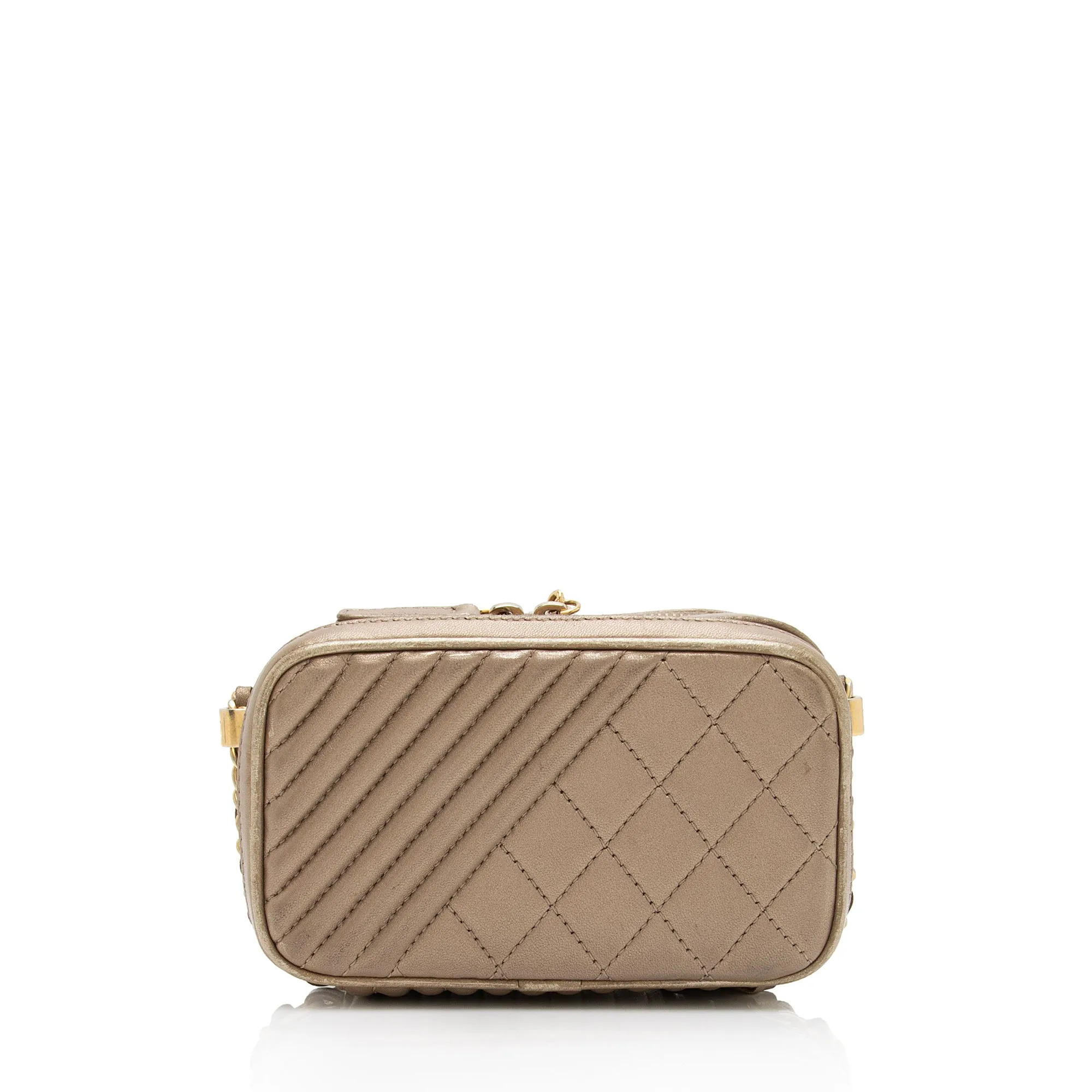 Chanel Metallic Lambskin Coco Camera Mini Shoulder Bag (SHF-7xYr5Z)