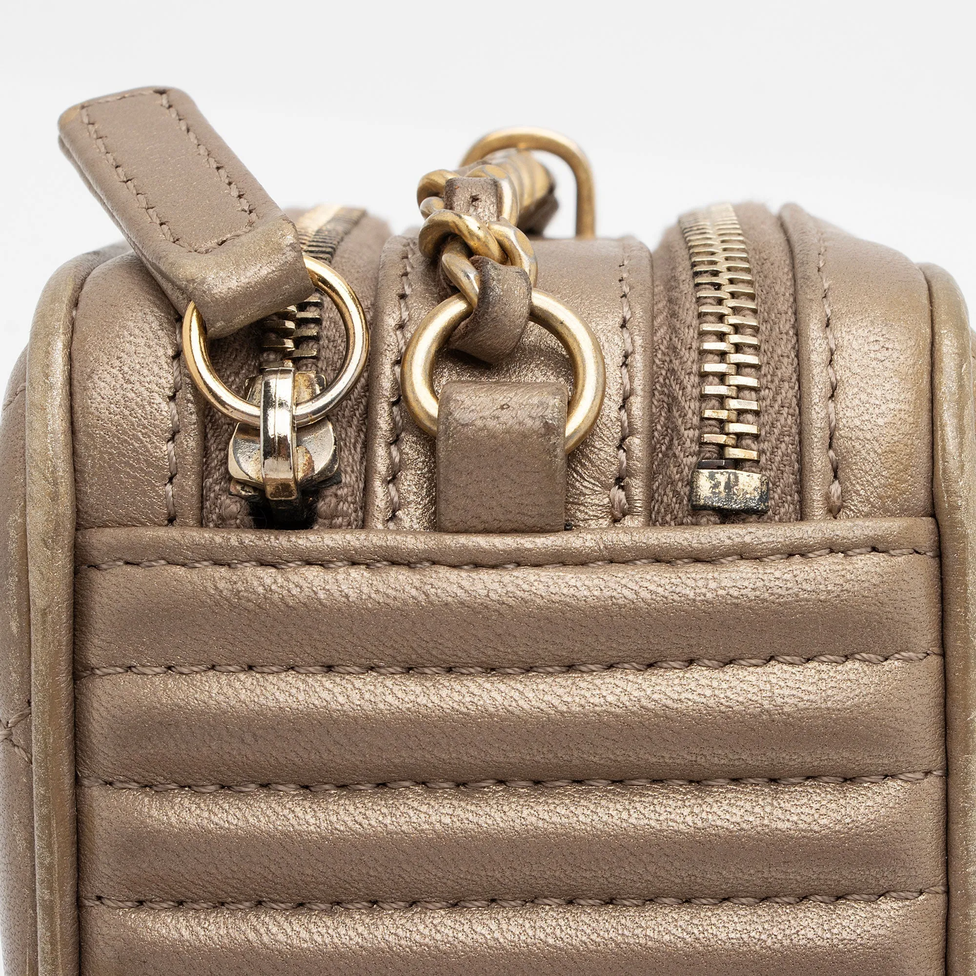 Chanel Metallic Lambskin Coco Camera Mini Shoulder Bag (SHF-7xYr5Z)