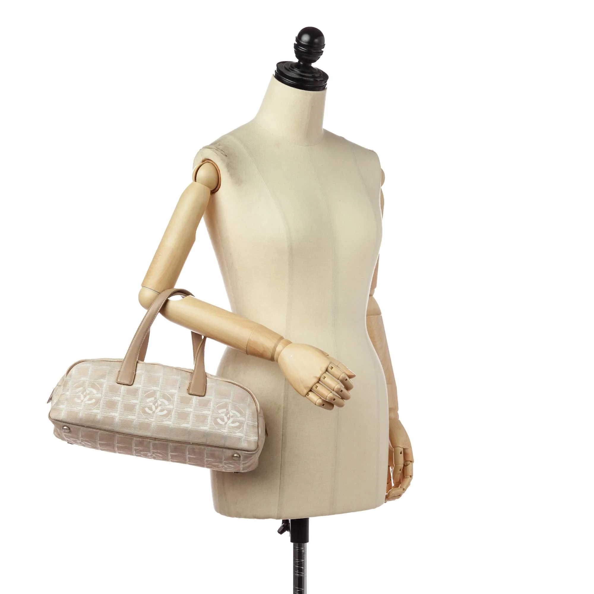 Chanel New Travel Line Canvas Handbag (SHG-30128)