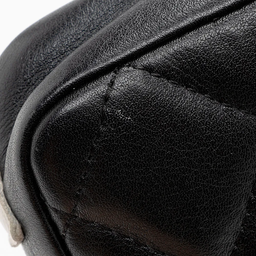 Chanel Quilted Lambskin Ligne Cambon Zip Mini Pouch (SHF-15996)