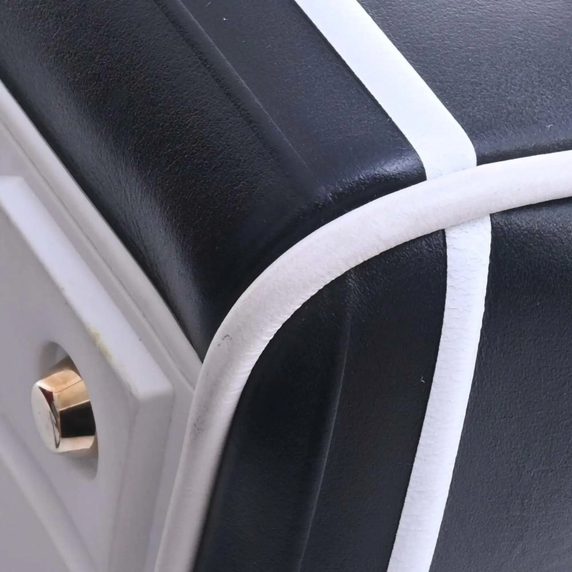 CHRISTIAN DIOR DIOR VIBE macro cannage leather medium bag handbag black white ladies