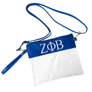 Clear ZΦB Zeta Stadium Crossbody Bag