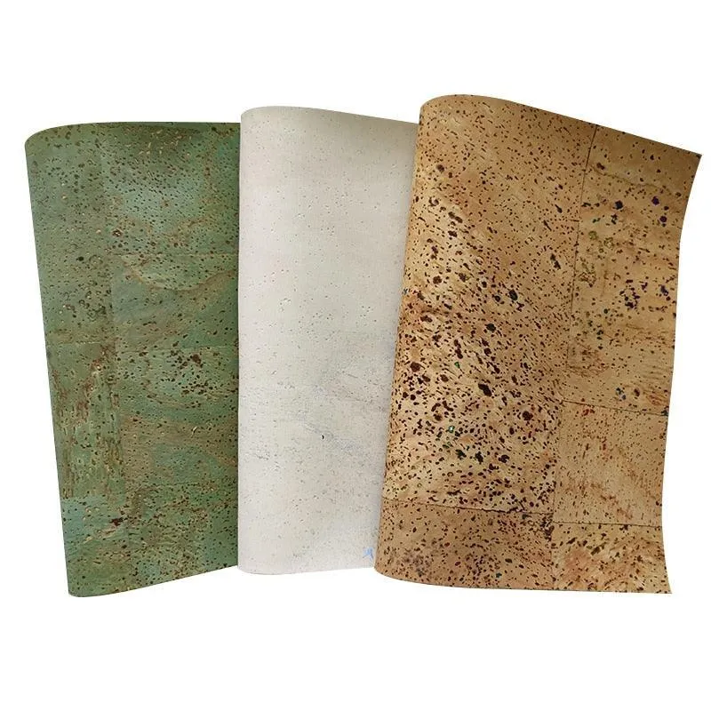 Cork-Style Synthetic Leather Fabric for Creative Crafting Projects