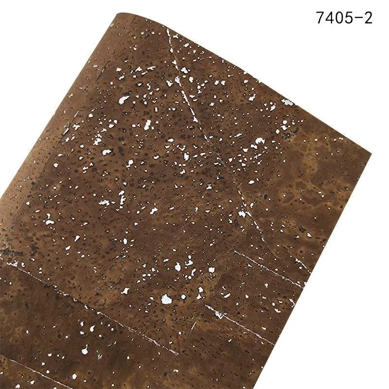 Cork-Style Synthetic Leather Fabric for Creative Crafting Projects