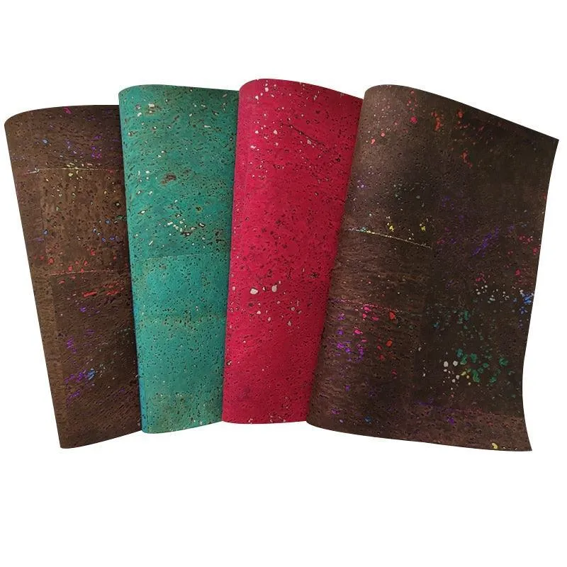 Cork-Style Synthetic Leather Fabric for Creative Crafting Projects