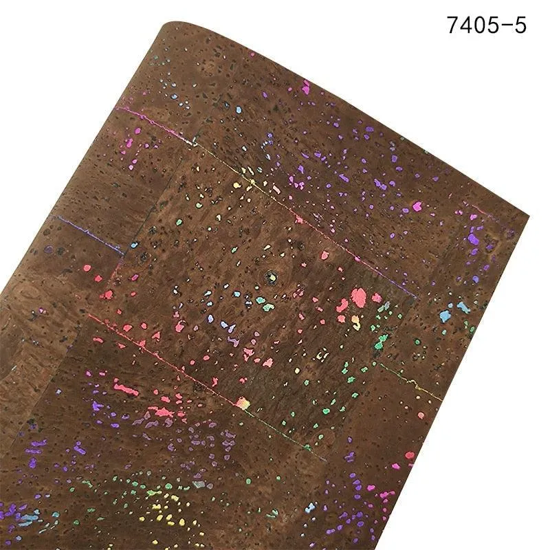 Cork-Style Synthetic Leather Fabric for Creative Crafting Projects